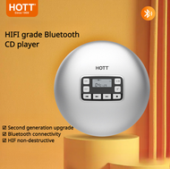 HOTT CD611T Bluetooth CD player HIFI player tocador de cd portátil bluetooth display lcd antichoque música em branco