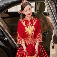 Wedding dress for ninang◎▫✹Xiuhe clothing 2021 new wedding Chinese bridal clothing wedding dress toa