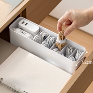 Lazy Corner Data Cable Storage Box Desktop Drawer Cable Organizer Charging Source Cable Winder Tying