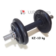 Dumbbell set KZ 10kg barbell package 10 kg Dumbbell bar KETTLER grip Rubber Rubber