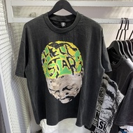 VBR เสื้อยืดคอกลม แขนสั้น ผ้าฝ้าย พิมพ์ลายดิจิทัล Hellstar Rodman Abstract สไตล์วินเทจ สตรีท ทรงหลวม