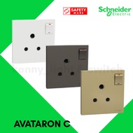 Schneider Avataron C 15A 250V 1 Gang Single Socket