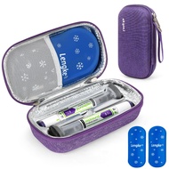 GLP-1 Travel Case for Zepbound & Mounjaro Injector Pens (Purple）