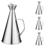 Stainless Steel Olive Oil Bottle Vinegar Sauce Seasoning Dispenser Condiment Storage Container for K