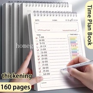 Planner Agenda Spiral A5 Notebook Schedules Daily Plan To Do List Notepad 160 Pages Thick Office Sch