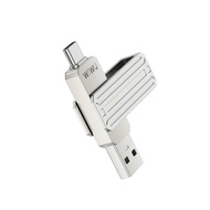 WIWU WI-FD001 3in1 Flash Drive 128G USB OUTPUTER Data Storage