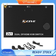 [UTnus9ddL]  Switch High Quality USB 3.0 -Compatible DP KVM 4K@60Hz Hub Docking Station Supports Key