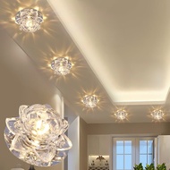 Crystal Spotlight LED Ceiling Light Embedded Living Room Downlight Ceiling Aisle Light Corridor Ligh