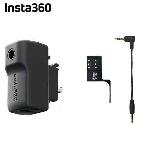 Insta360 X3 Mic Adapter For Insta 360 ONE X 3 Vlog Video Original Accessories