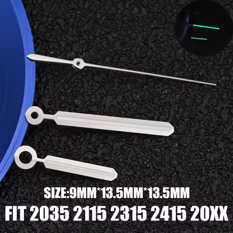 2115 Hands 2035 Hands 2315 Hands 2415 HandGreen Luminous Silver Watch Replacement Parts Watches Poin