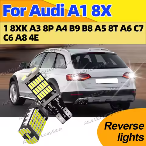 For Audi A1 8X1 8XK A3 8P A4 B9 B8 A5 8T A6 C7 C6 A8 4E Canbus 21W T15 Auto LED Bulbs Bcakup Reverse