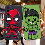 Cartoon Deadpool Hulk Soft Black Silicon TPU Cell Phone Case For OPPO R17 R15 R11 R9 R7 K1 F11 F9 F7 F5 A9 A7 A79 A75 A73 Realme RENO 3 2 6.4 U1 M B S X Z Pro Plus Youth 5G