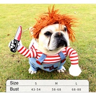 Dog Costume - Scary Chucky