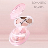 ROMANTIC BEAUTY Five Color Silkworm Velvet Eyeshadow Palette Fine Pigment Buildable Romantic Eye Mak