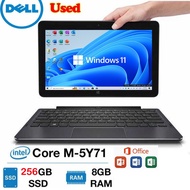 Second Hand DELL Venue 11 Pro 7140 10.8 inch IPS FHD Intel Core M 5Y71 Turbo 2.9 GHz 8GB RAM 256GB SSD Ultrabook Tablet PC WiFi HDMI Windows10 Computer mini Student Business Laptop