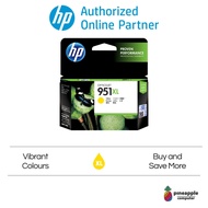 HP 951XL High Yield Yellow Original Ink Cartridge (CN048AA), For 276dw/8600–N911a/8600–N911g/8610/86