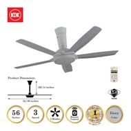 KDK K14YZ-GY 56-inch 5 Blade Ceiling Fan