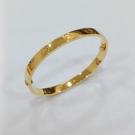 22k / 916 Gold C Design Screw Bangle