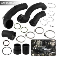 Aluminum Charge Pipe + Boost Pipe Hose Kit For BMW F07 F10 535i 640i 740i N55 Single Turbo 3.0L Perf