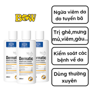 Chính Hãng Sữa Dầu Tắm Alkin Fungamyl & Alkin Dermatic 200ml Ngừa Nấm Da Vảy Gàu Cho Chó Mèo