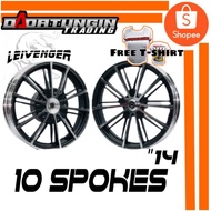 【Hot Sale】Leivenger 10 Spokes Mags Yamaha Mio Sporty/Mio Soul 115/Mio Soulty/Mio i125/Mio i125s/Mio