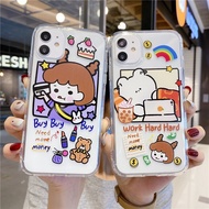 Cute cartoon comic transparent soft Case Xiaomi 15T Pro Redmi 15C 15 poco F7 13x A5 13 note 13 Pro p