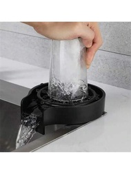 自動清洗玻璃機,高壓水杯清洗造型,適用於咖啡、奶茶和調酒師,廚房水槽玻璃清洗器