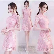 cheongsam cheongsam muslimah plus size Pakaian cheongsam 2023 pakaian midi musim bunga baharu kanak-