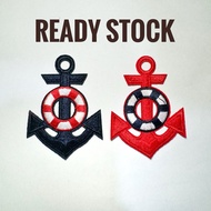 Patch jangkar | Iron Patch Anchor | Embroidered Emblem jangkar