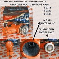 MESIN GEAR CASE ASSY 9 GEAR CASE BLADE HEAD PARANGAN HEAD 9 SQUARE LAWN MOWER 318 328 338 BG318 BG32