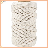 huyisheng  Macrame Cord 5mm Cotton Thread for DIY Crafts Knotting Plant Hanger Coat Hangers