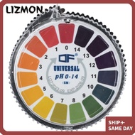 LIZMON 1/2 Rolls PH 0-14 Test Paper, 5m/roll PH Test Paper Strip Roll, Universal PH Test Meter Water