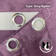 NAMASKAR.CURTAIN - Y4 Yasmine Hook/Eyelet Blackout Curtain (170cm-400cm)