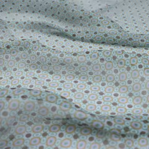 Elegant Amazing Deign Dots Printed Silk Crinkle Georgette Fabric Chiffon Crepe for Saree Shirt Dress