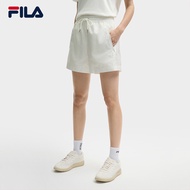FILA CORE LIFESTYLE MILANO ENJOY A CUP OF JOE Women Woven Shorts (White)