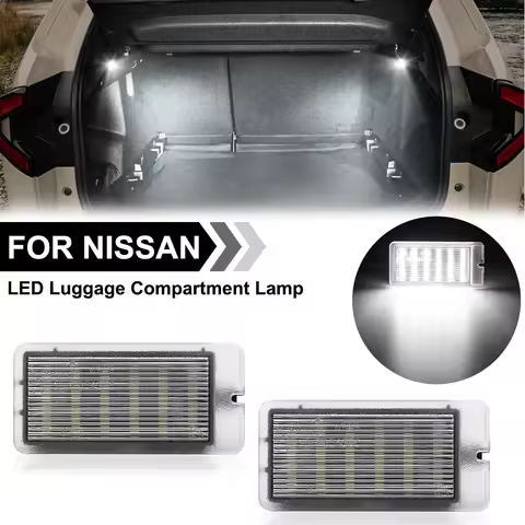 LED Luggage Compartment Lamp For Nissan Juke F15 Note E12 Pulsar Qashqai J10 J11 Leaf ZE0 ZE1 LED Lu