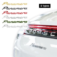 Car Rear Trunk Letter Panamera Emblem Badge Logo Sticker Decal Auto Accessories For Porsche Cayman M