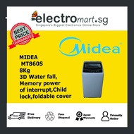 MIDEA MT860S 8KG LIGHT GREY TOP LOAD WASHING MACHINE