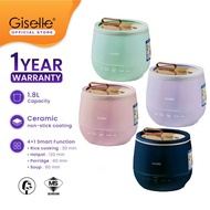 Giselle Digital Touch/Mechanical Electric Mini Rice & Multi Cooker with Ceramic Inner Pot (1.8L) - K