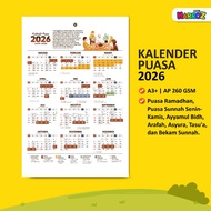 2026 Fasting Calendar Complete A3+ Size Hijri Cupping Calendar Islamic Calendar