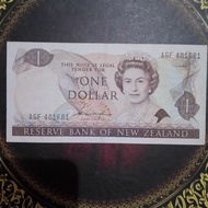 Uang New Zealand 1 dollar 1981 vf