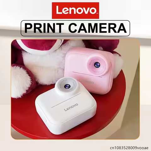 Lenovo Color Printing Camera Kids Instant Camera 1080P Digital Camera Print Photo Children Christmas
