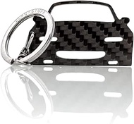 BlackStuff Carbon Fiber Keychain Keyring Ring Holder Compatible with MX5 NA MK1 1989-1997 BS-643