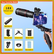 ◲ ✺ ➴ APEXEL Universal 18x25 Monocular Zoom  Observing Survey 18X Telephoto Lens HD Optical Cell Ph