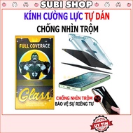 KK Anti-Peeping Tempered Glass with Premium Self-Adhesive Frame x xr xs 11 12 13 14 15 16 17 pro max