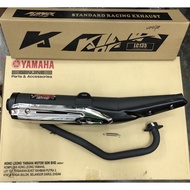 KING DRAG LC (V1 TO V6) EXHAUST RACING STANDARD OPEN EKZOS KINGDRAG YAMAHA LC135 4S 5S V1 V2 V3 V4 V