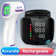 Rechargeable English Voice Wrist Blood Pressure Monitor Medical Digitlal Tensiometro Health Sphygmomanometer Tonometer