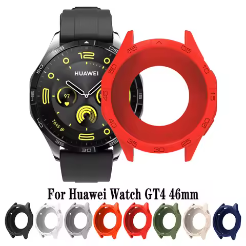 Silicone Case Bumper For Huawei Watch GT4 46mm Protector Frame SmartWatch Protective Case For Huawei