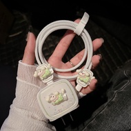 20W Green Dog ️Cartoon Charging Cable Decoration Set 18W 35W 20W Charger Case