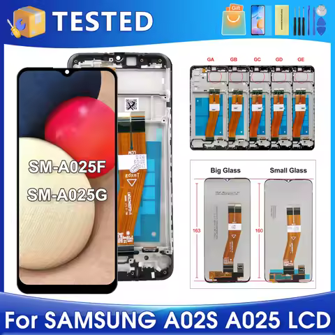 OEM 6.5''A02S For Samsung For A025 A025F A025G A025M A025V A025A LCD Display Touch Screen Digitizer 